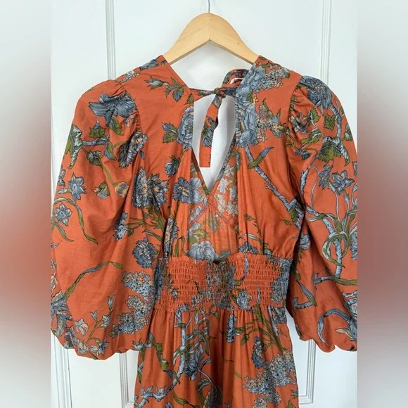 Anthropologie - House of Harlow Wanda Floral Midi Dress - Picture 6 of 10